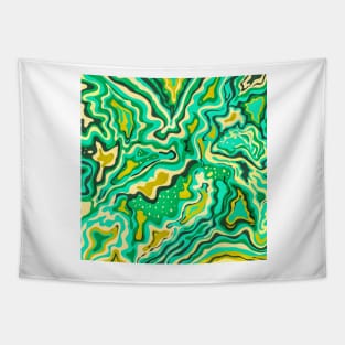 Aquamarine Artic Lime Green Inkscape Tapestry