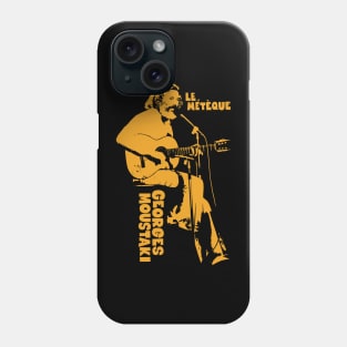 Le Métèque - Georges Moustaki's Iconic Chanson Phone Case