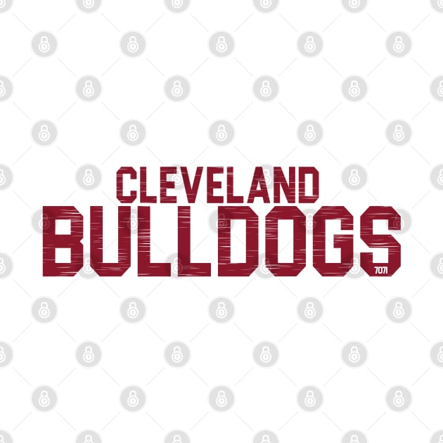 Vintage Cleveland Bulldogs by 7071