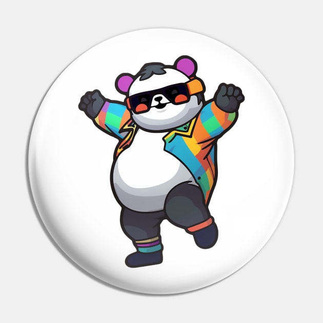 Party Panda Pin by melbournedesign