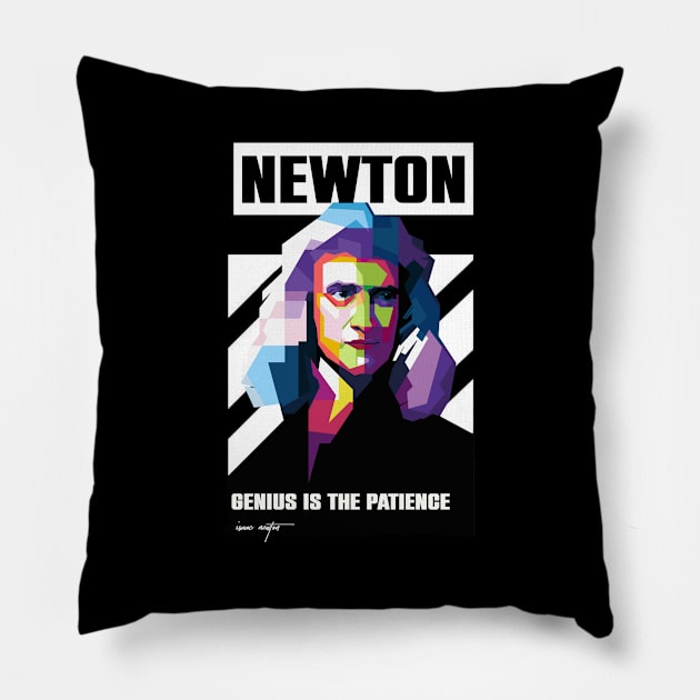 Newton Isaac Pillow by WPAP46