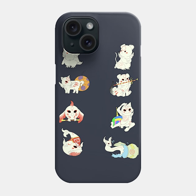 Okamiden Brush gods Okami Phone Case by Rosbel