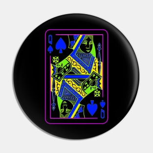 Queen of Spades Bright Mode Pin