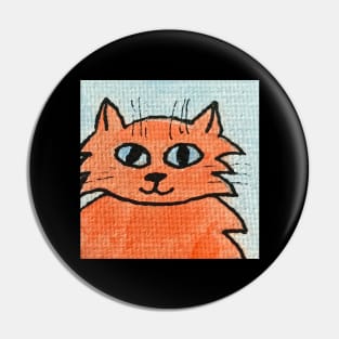 Whimsical Cat Portrait #7 Pin