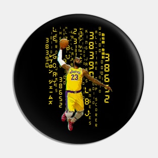 LBJ Gold Matrix Pin