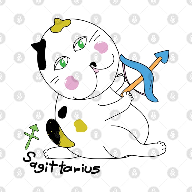 Sagittarius zodiac funny cat by BonusSingh