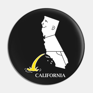 A funny map of California Pin