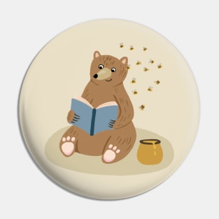 Honey Bear Reading Pin