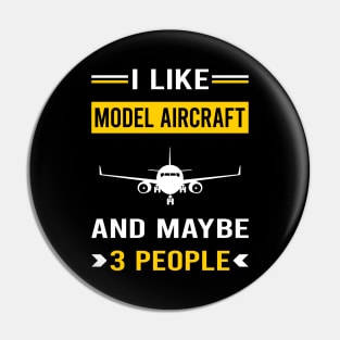 3 People Model Aircraft Pin