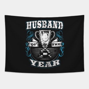 Cotton second anniversary gift for husband, Husband of the year Tapestry