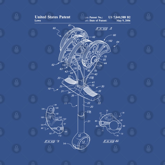 Climbing Anchor Patent - Rock Climber Art - Blueprint by patentpress