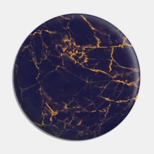 Iridescent Blue and Golden Marble Texture Pin