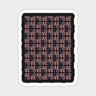 American love all over print Magnet