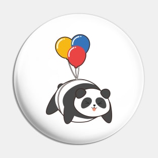 Panda at Birthday with Ballon Pin