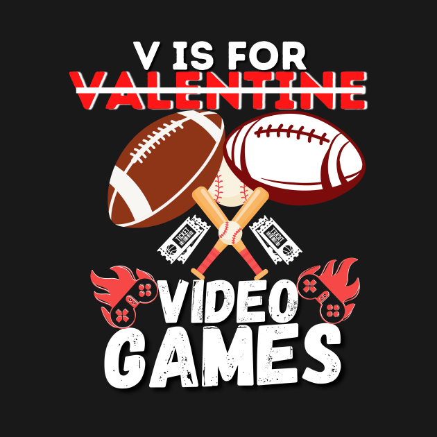 V is for valentine video games by Cutiepunks