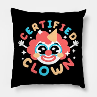 Certified clown Pillow