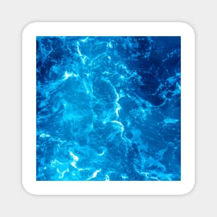 Crystal Clear Aqua Blue Ocean Water Magnet