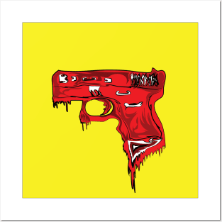HD wallpaper: Supreme logo, black background, Handgun, red, Glock