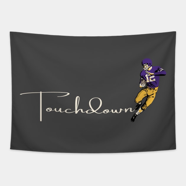 Touchdown Vikings! Tapestry by Rad Love