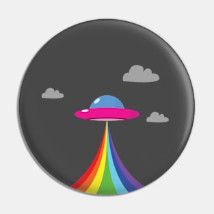 UFO RAINBOW Pin