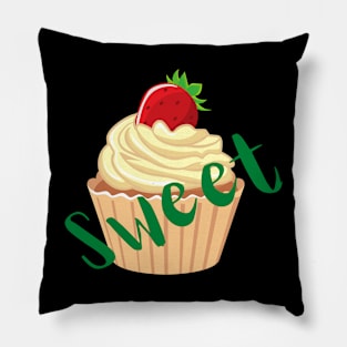 Cupcake and Strawberry Pillow