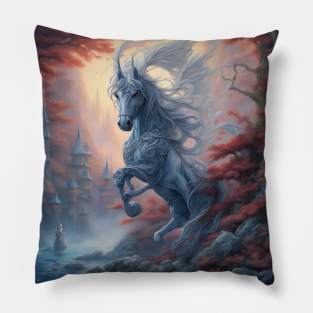 fantasy unicorn Pillow