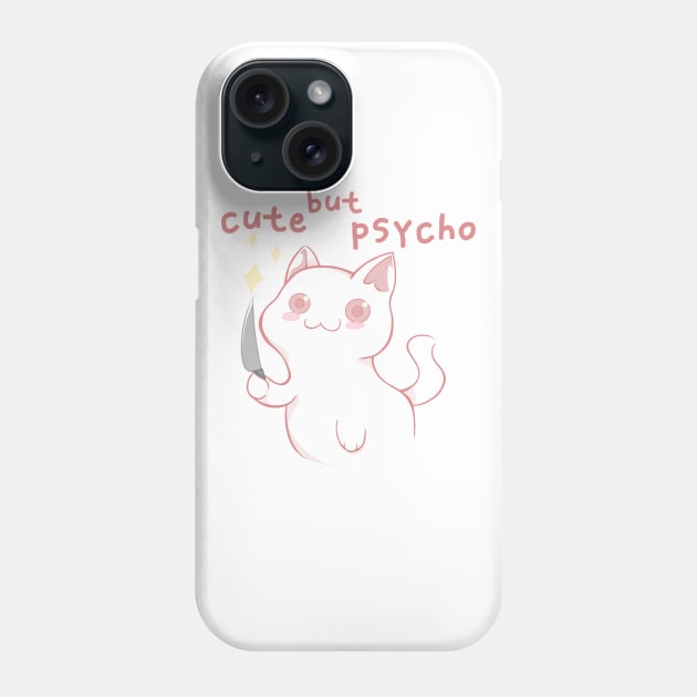 Cute but psycho Phone Case by Fotocynthese art