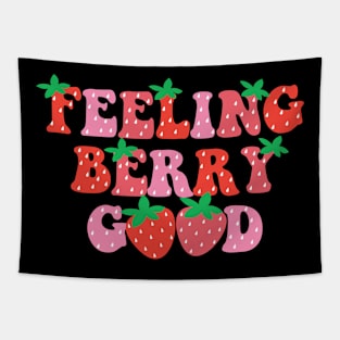 Feeling Berry Good Strawberry Festival Season Women Girls Tapestry