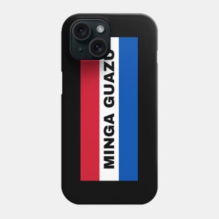 Minga Guazú City in Paraguay Flag Colors Phone Case