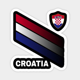 Vintage Croatia Sunflower Flag Croatia Soccer Lover Magnet