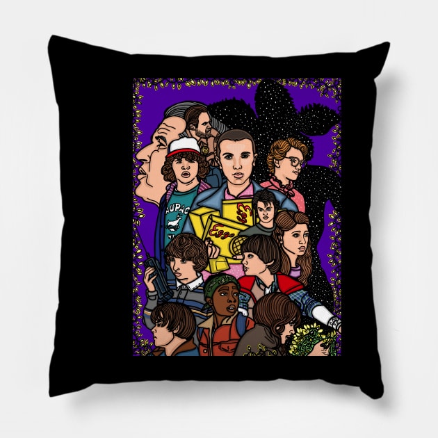 Stranger Things Pillow by COLORaQUEEN