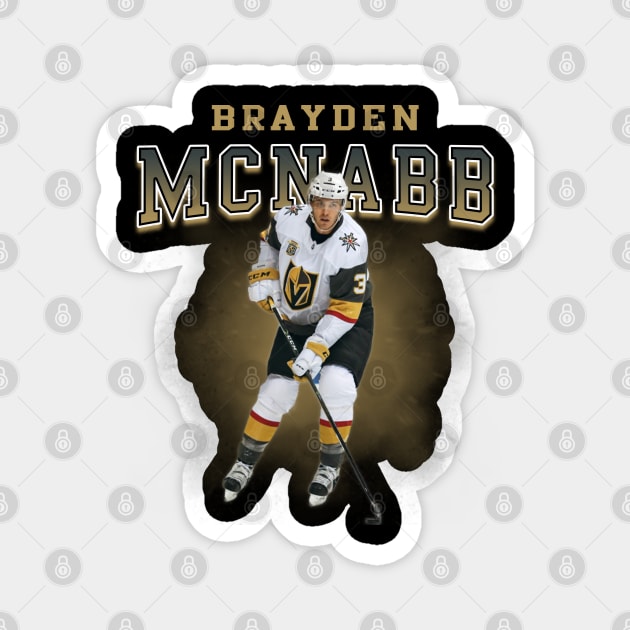 Brayden McNabb Magnet by Bojes Art