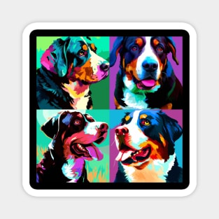 Greater Swiss Mountain Dog Pop Art - Dog Lover Gifts Magnet