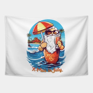 A 'Christmas in July' Summer Celebration T-Shirt Tapestry