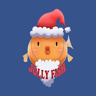 Jolly Fish Christmas pun T-Shirt