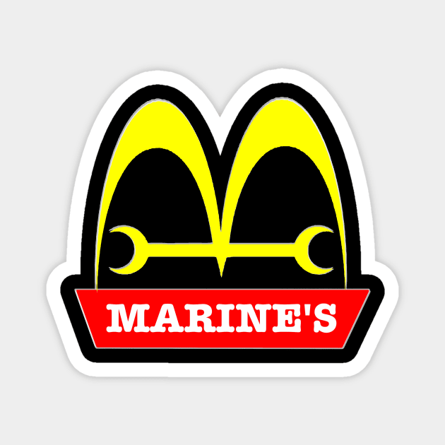 Marine's | Two Piece Line Crew Magnet by KyleRoze