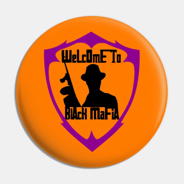 Black Mafia Purple Logo Pin by BlackMafia