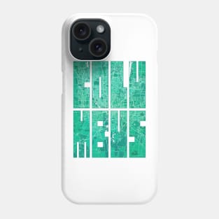 Columbus, USA City Map Typography - Watercolor Phone Case