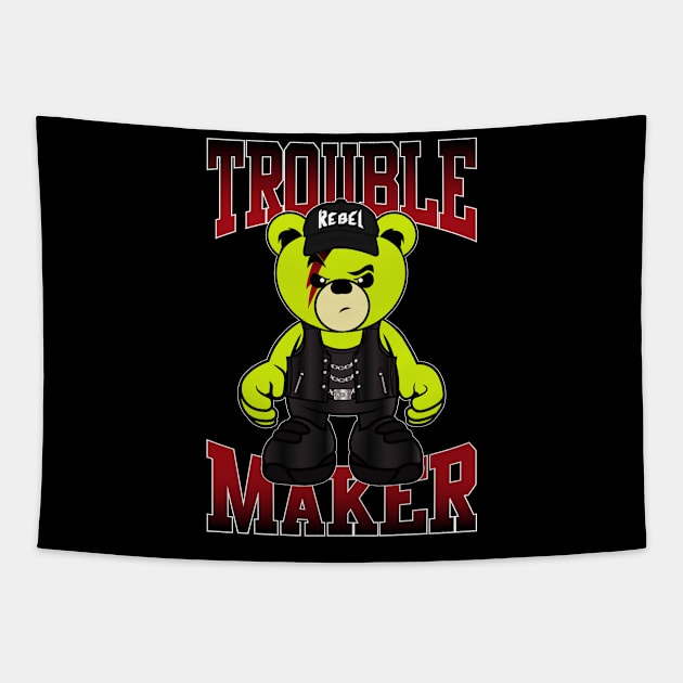 troublemaker teddy tee Tapestry by janvimar