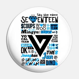 SEVENTEEN Collage Pin