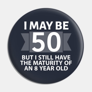 50th Birthday Pin