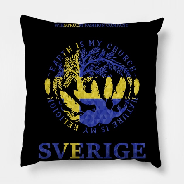 Sweden Scandinavia Europe Vacation Travel Pillow by Wikstroem