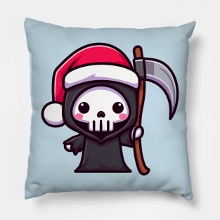 Christmas grim reaper Pillow