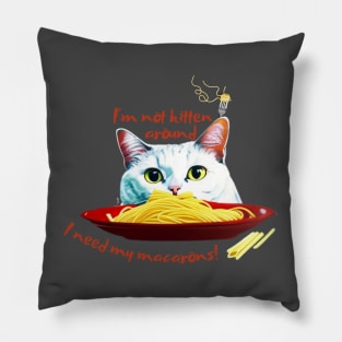 I'm not kitten around, I need my macarons! Pillow