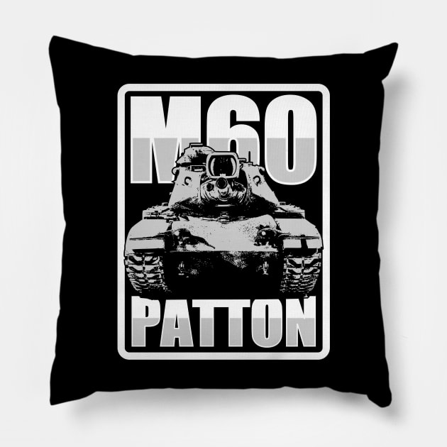 M60 Patton Tank Pillow by Firemission45