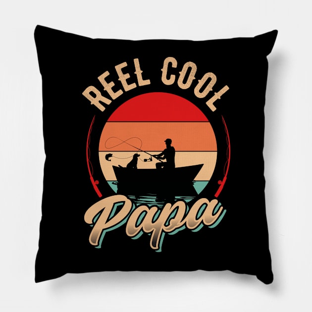 Reel Cool Papa Pillow by T-shirt US