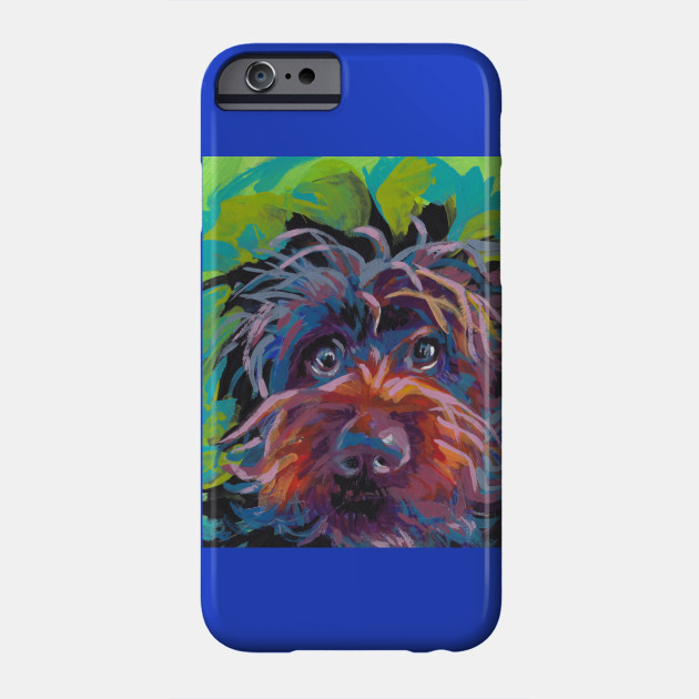 Wirehaired Pointing Griffon Bright Colorful Pop Dog Art