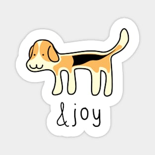Cute Beagle Dog &joy Doodle Magnet