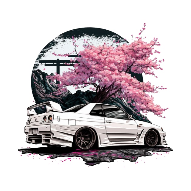 Skyline Cherry Blossom by Kid Relic