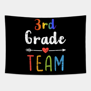 3rd Grade Team Back To School Student Teacher Squad Tapestry